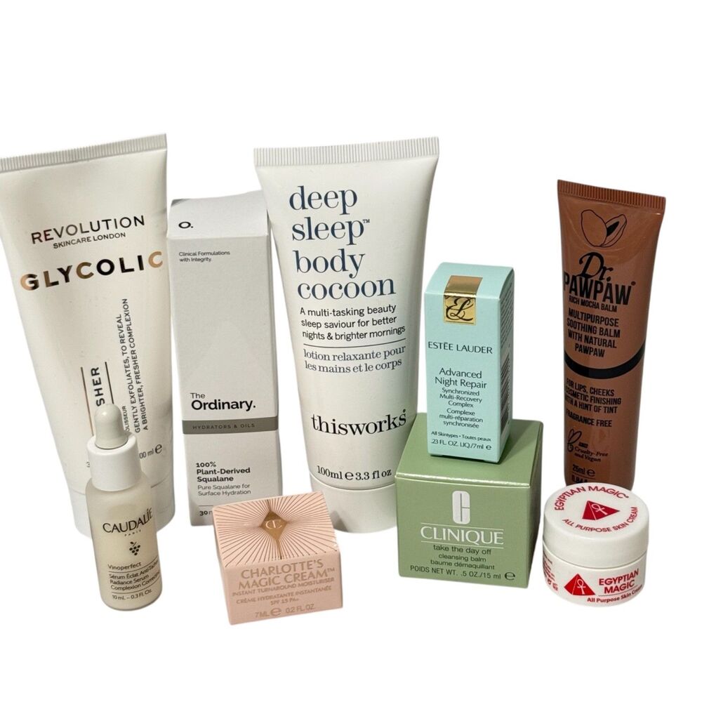 Lot 9 Trial Travel Size Skin Care Tilbury Estée Clinique Ordinary Caudalie PawPa